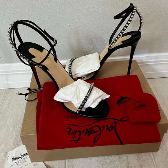 Christian Louboutin Shoes - CHRISTIAN LOUBOUTIN So Me Spiked Stiletto Heel Sandals EUR 40.5 ~ US 10.5 NEW!